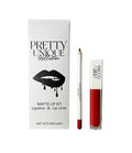 Prettyuniqueko Seductive Red water-resistant eyeliner pencil with bold red matte finish